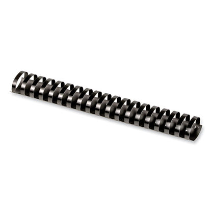 Plastic Comb Bindings, 1 1/2" Diameter, 340 Sheet Capacity, Black, 50/pack