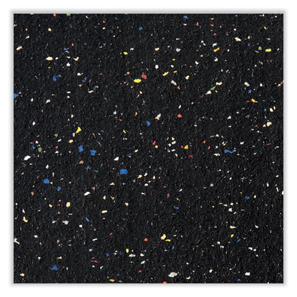 Aluminum-frame Recycled Rubber Bulletin Boards, 72.5" X 48.5", Confetti Surface, Satin Aluminum Frame