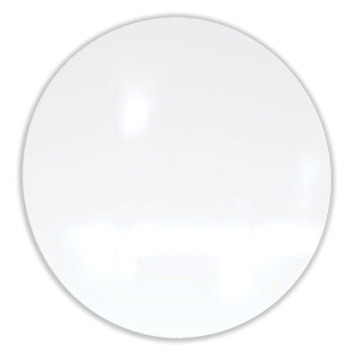 Coda Low Profile Circular Magnetic Glassboard, 48" X 48", White Surface