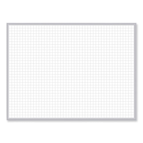 Non-magnetic Whiteboard With Aluminum Frame, 48" X 35.81", White Surface, Satin Aluminum Frame