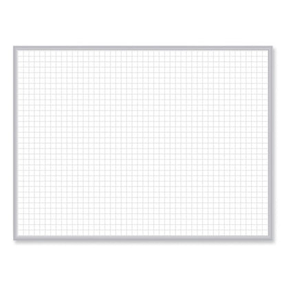 Non-magnetic Whiteboard With Aluminum Frame, 48" X 35.81", White Surface, Satin Aluminum Frame