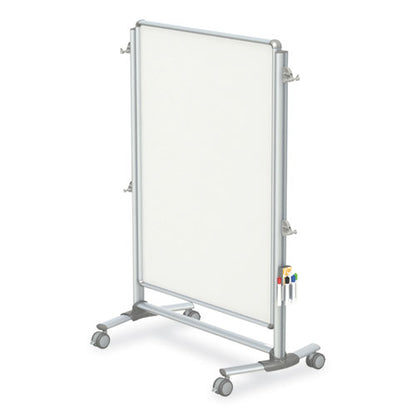 Nexus Partition Whiteboard, 48" X 60", White Surface, Satin Aluminum Frame