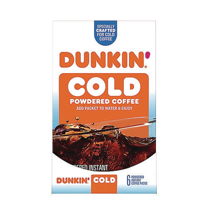 Cold Powdered Coffee, 1.02 Oz Packet, 6/box