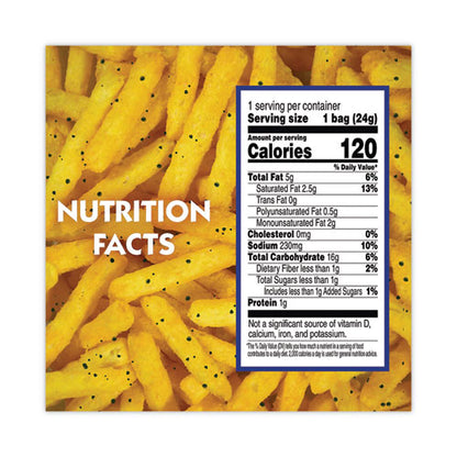 Cheddar Fries, 0.85 Oz Bag, 72/carton