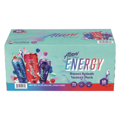 Energy Sweet Splash Variety Pack, Assorted Flavors, 12 Oz Can, 18/carton