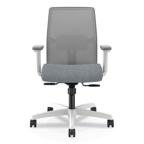 Ignition 2.0 Mid-back Mesh Task Chair, Posture Lock, Up To 300lb, Basalt Seat, Fog Back/white Base