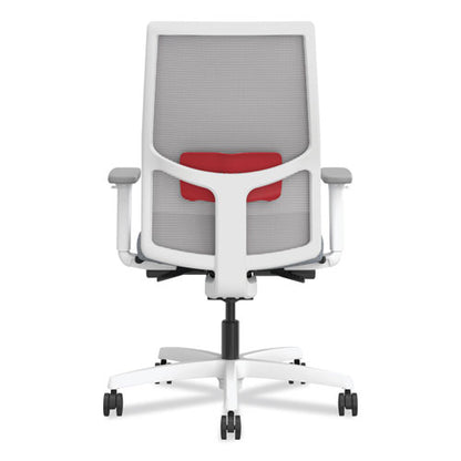 Ignition 2.0 4-way Stretch Mid-back Mesh Task Chair, Supports 300 Lb, 17" To 20" Seat Height, Basalt/fog/white