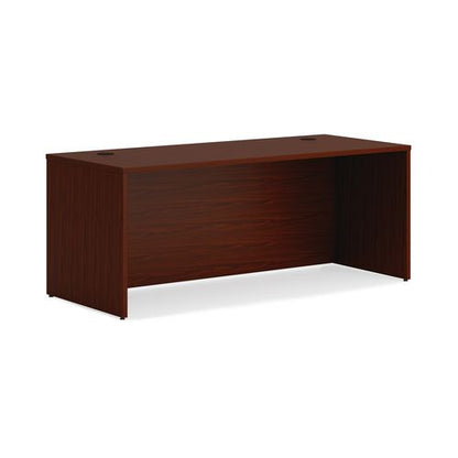 Mod Double Pedestal Desk Bundle, 72" X 30" X 29", Traditional Mahogany