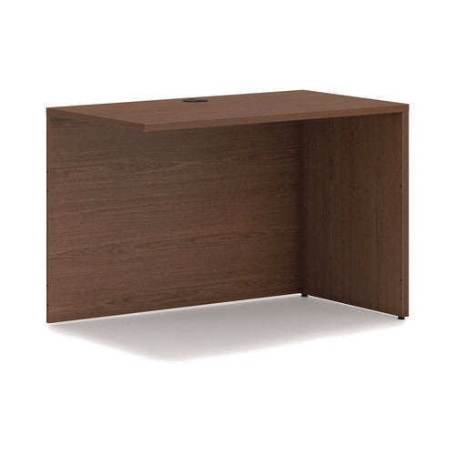 Mod L-station Double Pedestal Desk Bundle, 66" X 72" X 29", Sepia Walnut