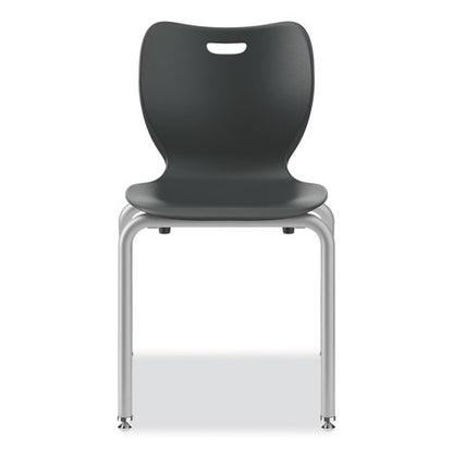 Smartlink Four-leg Chair, Supports Up To 275 Lb, 18" Seat Height, Lava Seat, Lava Back, Platinum Base