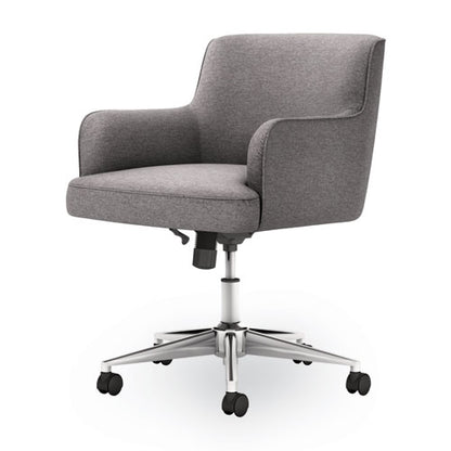 Matter Multipurpose Chair, 23" X 24.8" X 34", Light Gray Seat, Light Gray Back, Chrome Base