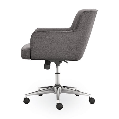 Matter Multipurpose Chair, 23" X 24.8" X 34", Light Gray Seat, Light Gray Back, Chrome Base