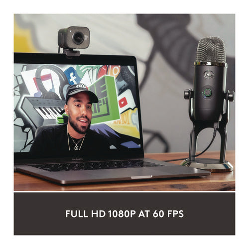 Streamcam Plus Webcam, 1920 X 1080 Pixels, 2.1 Mpixels, Black