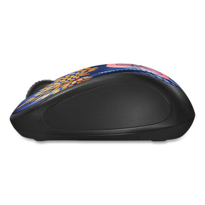 M317 Design Collection Limited Edition Wireless Ambidextrous Optical Mouse, 2.4 Ghz Frequency/33 Ft Range, Forest Floral