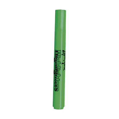 Tank Fluorescent Highlighter, Green Ink, Chisel Tip, Green Barrel, Dozen