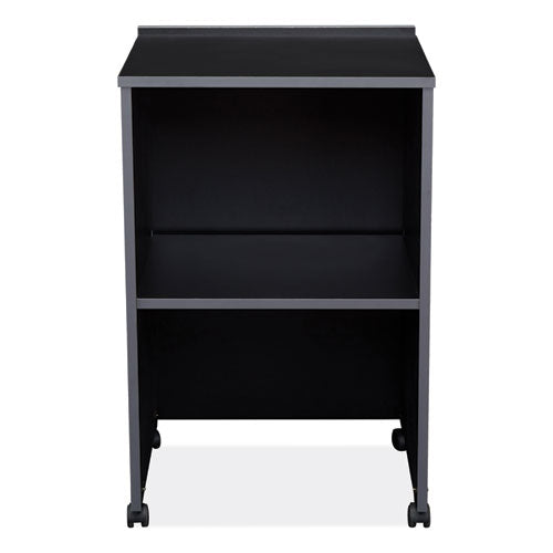 Av Cart/lectern Base, 21.12 X 17.5 X 33.75, Black