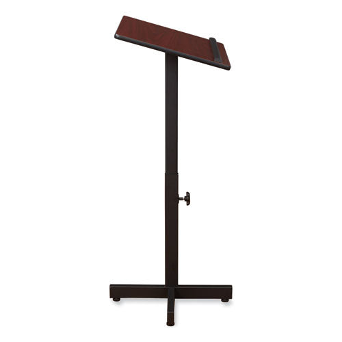 Portable Presentation Lectern Stand, 20 X 18.25 X 44, Mahogany