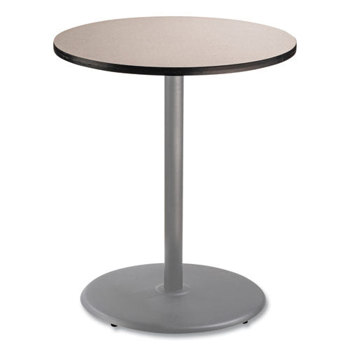 Cafe Table, 36" Diameter X 42h, Round Top/base, Gray Nebula Top, Gray Base