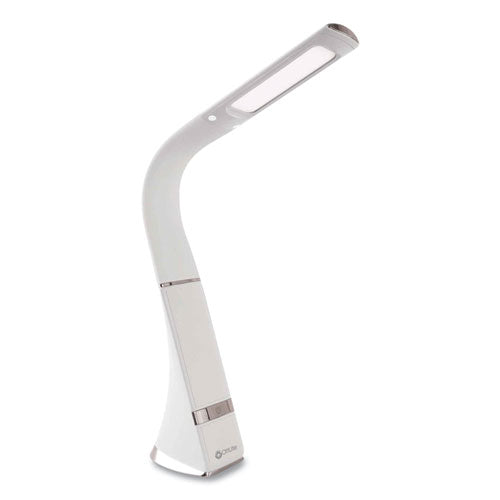 Wellness Series Recharge Led Desk Lamp, 10.75" To 18.75" High, White