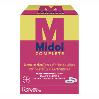 Complete Menstrual Caplets, 2/pack, 30 Packs/box