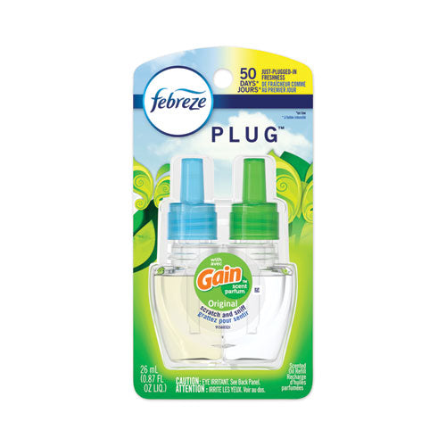 Plug Air Freshener Refills, Gain Original, 0.87 Oz