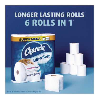 Ultra Soft Bathroom Tissue, Septic Safe, 2-ply, White, 336 Sheets/roll, 6 Rolls/pack