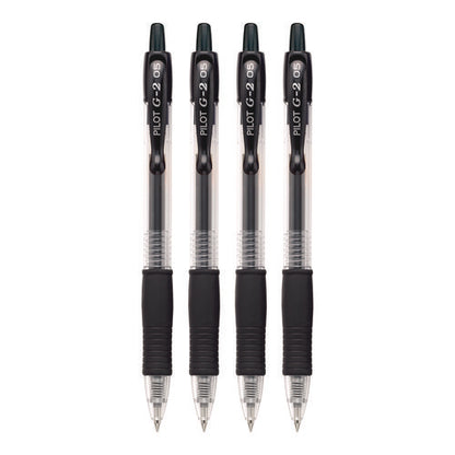 G2 Premium Gel Pen, Retractable, Extra-fine 0.5 Mm, Black Ink, Smoke/black Barrel, 4/pack