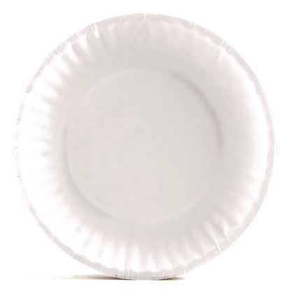 Economy Paper Plates, 6" Dia, White, 250/pack, 4 Packs/carton