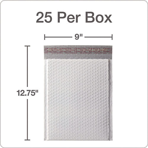 Poly Bubble Mailers, #2, Barrier Bubble Cushion, Redi-seal Adhesive Closure, 8.25 X 11, White, 25/pack