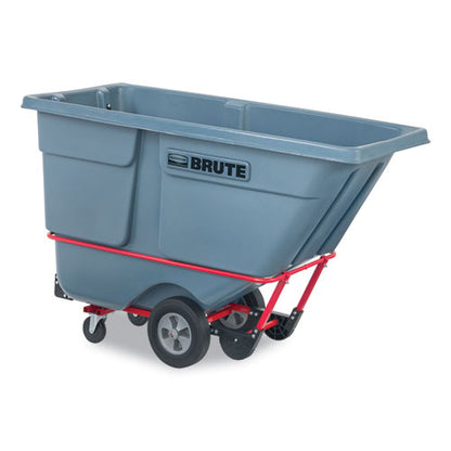 Brute Duratilt Frame Tilt Truck, Standard Duty, 1 Cu Yd, 1,200 Lb Capacity, Rotomolded Resin/leakproof Polyethylene, Gray