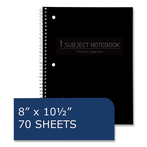 Subject Wirebound Promo Notebook, 1-subject, Med/college Rule, Assorted Cover, (70) 10.5 X 8 Sheets, 24/carton