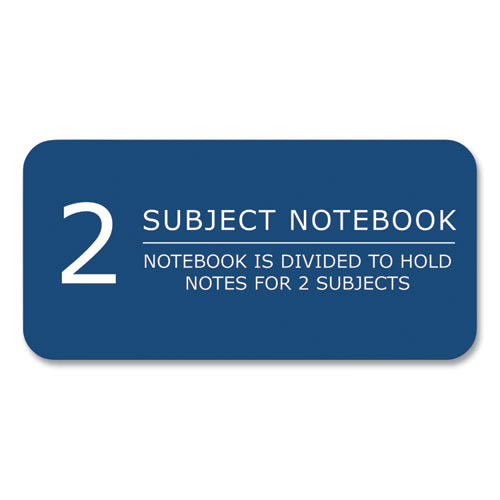 Subject Wirebound Notebook, 2-subject, Medium/college Rule, Assorted Cover, (100) 11 X 9 Sheets, 24/carton