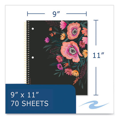 Studio Series Notebook, 1-subject, College Rule, Assorted Cover Set 3, (70) 11 X 9 Sheets, 24/carton