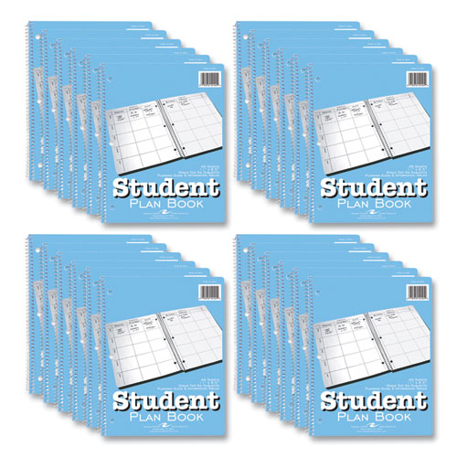 Student Plan Book, Undated, Light Blue Cover, (45) 11 X 8.5 Sheets, 24/carton