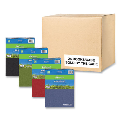 Earthtones Biobased 1 Subject Notebook, Medium/college Rule, Assorted Covers, (70) 8.5 X 11.5 Sheets, 24/carton