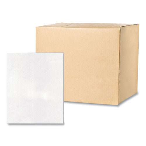 Pocket Folder, 0.5" Capacity, 11 X 8.5, White, 25/box, 10 Boxes/carton