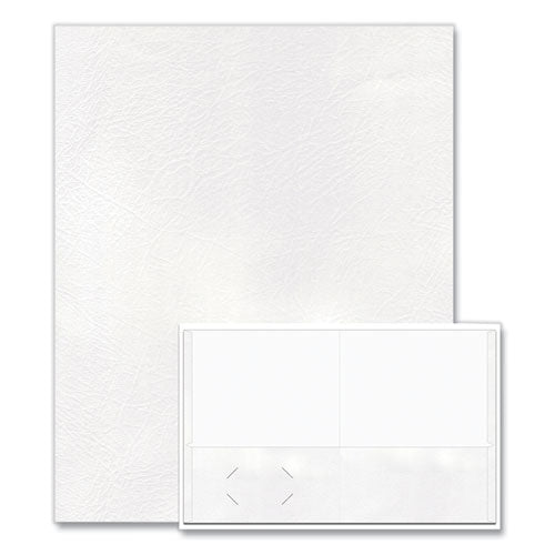 Pocket Folder, 0.5" Capacity, 11 X 8.5, White, 25/box, 10 Boxes/carton