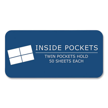 Pocket Folder With 3 Fasteners, 0.5" Capacity, 11 X 8.5, Assorted Colors, 100/carton