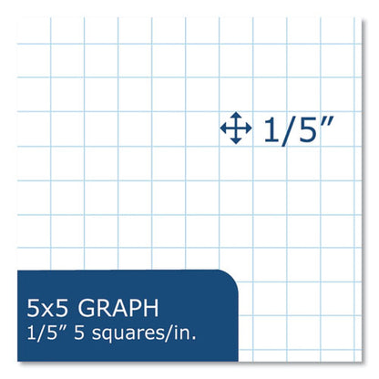 Lab And Science Black Notebook, Quad Rule (5 Sq/in), Black Cover, (60) 11 X 8.5 Sheets, 24/carton