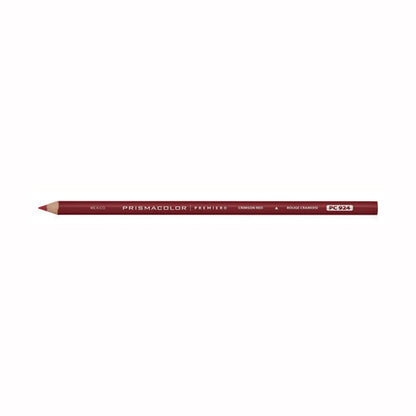 Premier Colored Pencil, Crimson Red Lead, Crimson Red Barrel, 12/pack