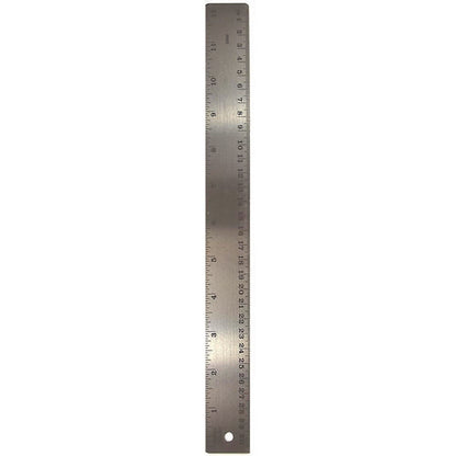 Stainless Steel Ruler, Standard/metric, 12" Long, Silver, 72/carton