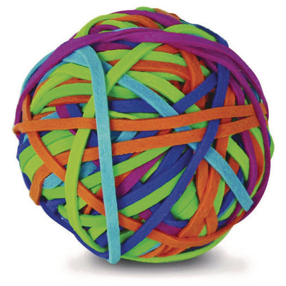 Rubber Band Ball, 2.5" Diameter, Assorted Colors, 250 Bands/ball, 36/carton