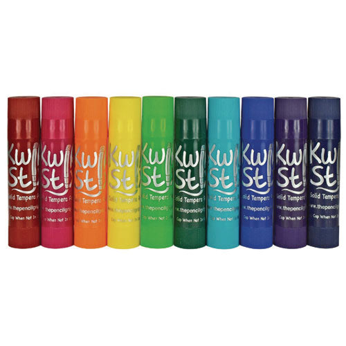 Kwik Stix Tempera Paint Set, 10 Assorted Jewel Tones Colors, 10/pack, 12 Packs/carton