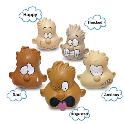 Feeling Heads Expression Set, Assorted Colors, 5/set, 10 Sets/carton