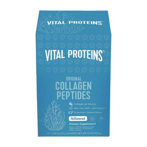 Collagen Peptides Powder, Unflavored, 0.3 Oz Packet, 20/box