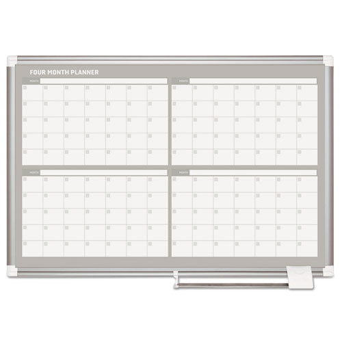 4 Month Planner, 36x24, Aluminum Frame