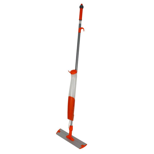 Bucketless Mop with Flat Frame Complete Unit, Orange